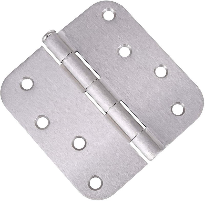 Stylever 18 Pack, Residential and Commercial Door Hinges 4 Inch Satin Nickel Finish Reversible Hinges, 5/8" Radius Corner, Exterior & Interior Door Hinge for Entryway, Patio and More - Image 2